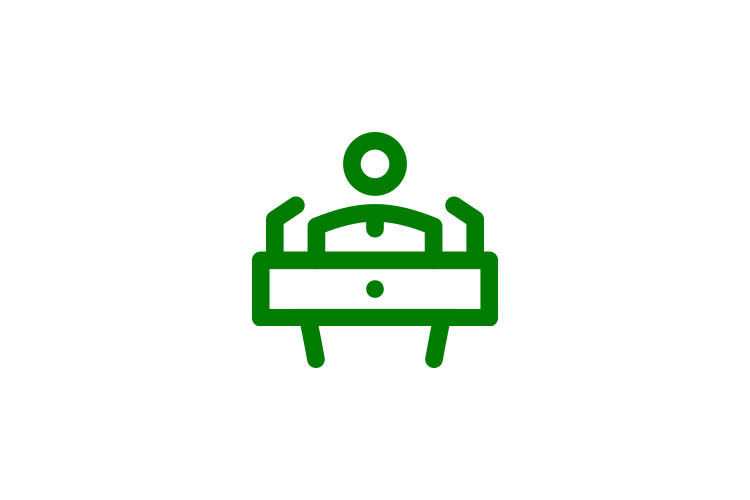 Icon: Mensch am Schreibtisch